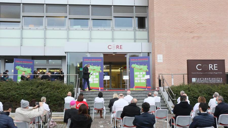 La visita della Nazionale italiana a Reggio, nel novembre scorso con tappa al Core