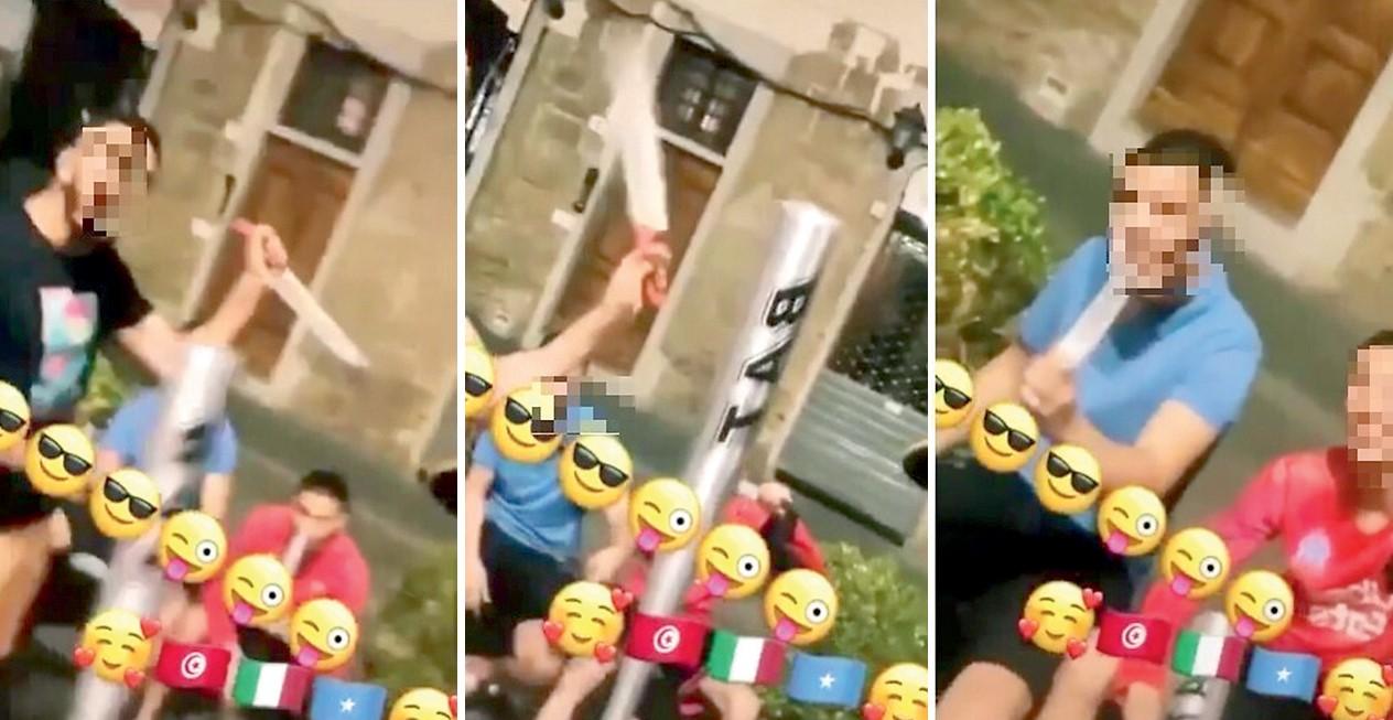 Machete, coltelli e mazze: video choc a San Pierino