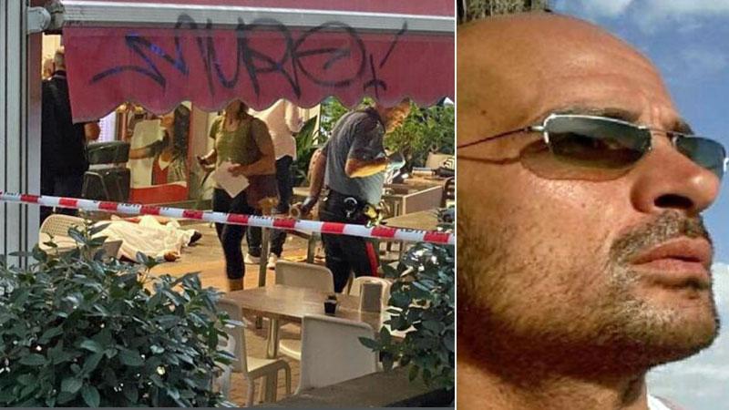 Il luogo dell’agguato e a destra Luca Cavallito