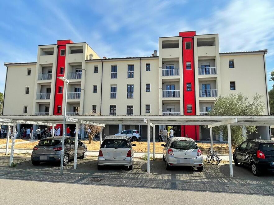 La nuova palazzina di via Gandhi