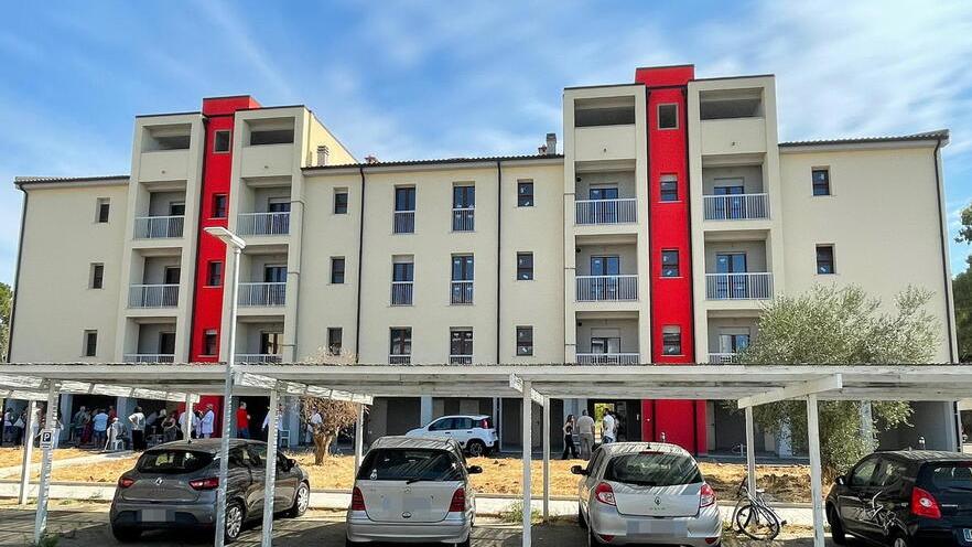 La nuova palazzina di via Gandhi