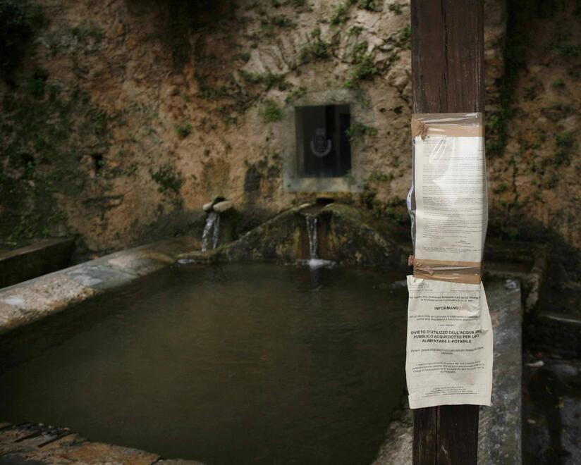 Una fontana interdetta a causa della presenza di tallio (foto d’archivio)