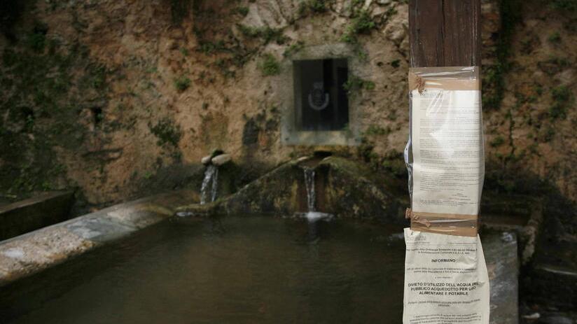Una fontana interdetta a causa della presenza di tallio (foto d’archivio)