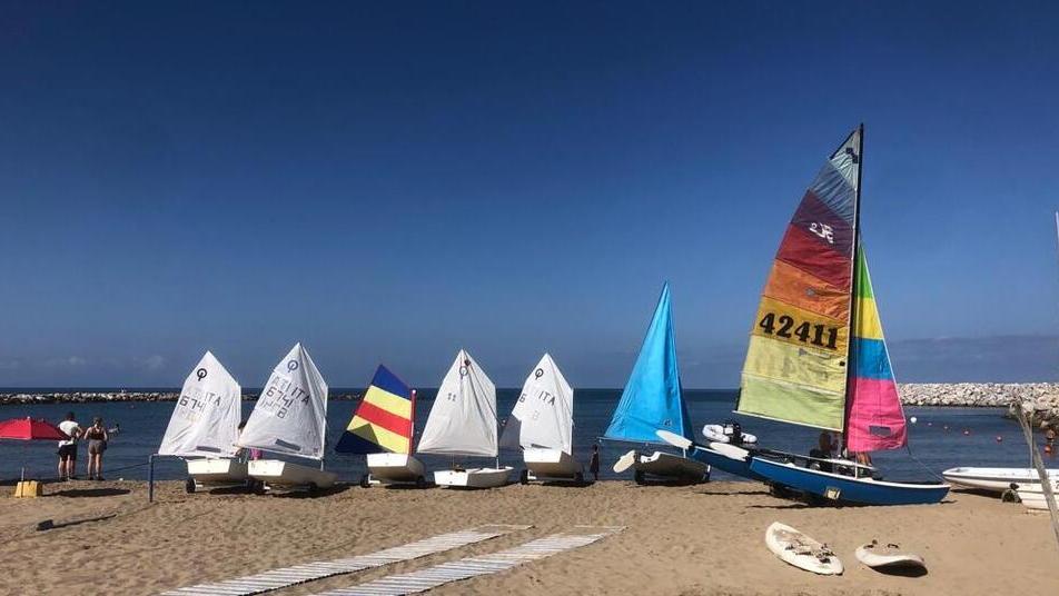 La base del Circolo nautico San Vincenzo