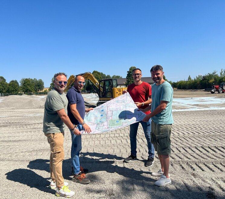 Salerno porta il direttore sportivo Goretti sul cantiere di via Agosti