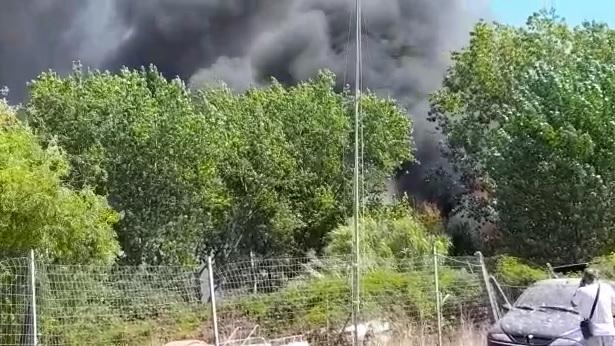 L'incendio a Massarosa 