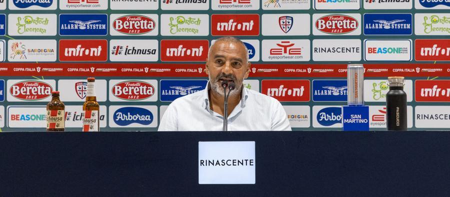 
	Liverani durante la conferenza stampa di presentazione di Cagliari-Perugia

