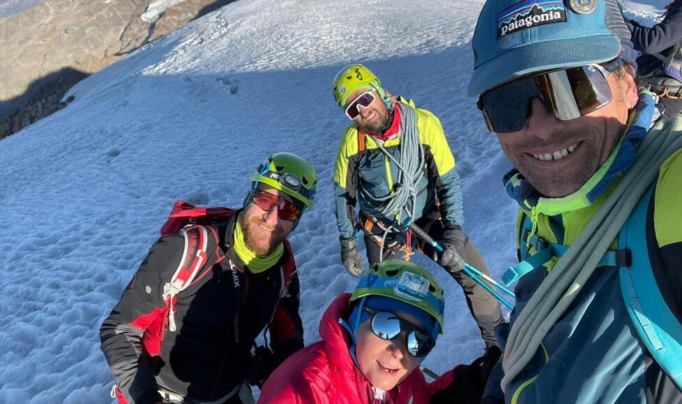 Francesca Masi, insieme ai compagni di avventura Andrea Cucini, Alessio Piccioli e Franco Laudanna Del Guerra