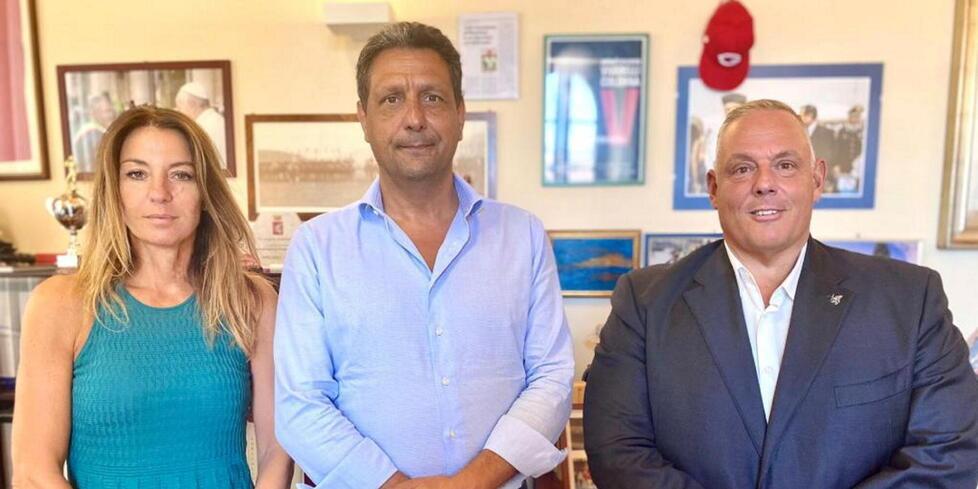 Da sinistra Petrucci, Fabbrini e Vivarelli Colonna