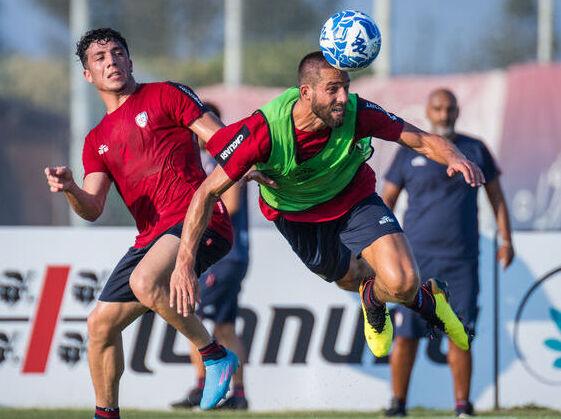 Leo Pavoletti in allenamento