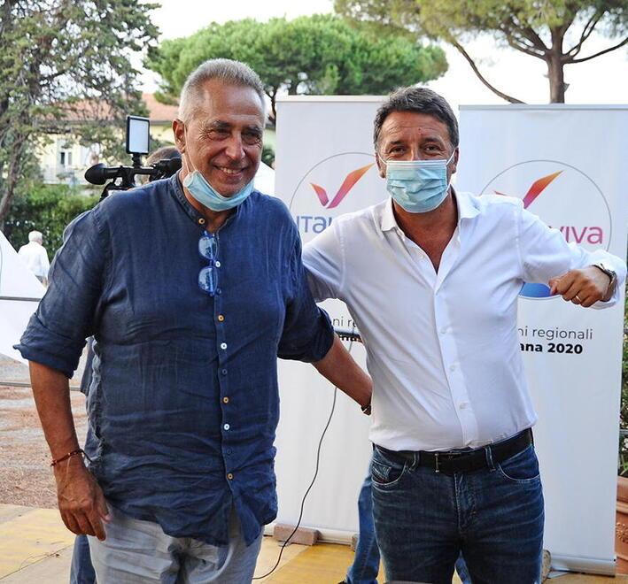 Alessandro Cosimi il leader di Italia Viva e l’ex premier Matteo Renzi