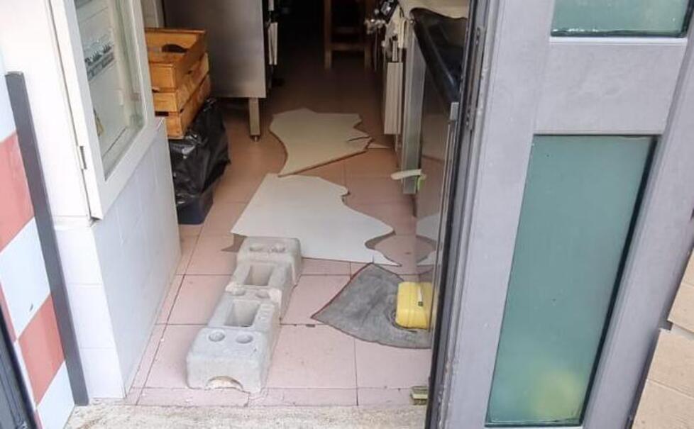 I danni alla "Vecchia senese"