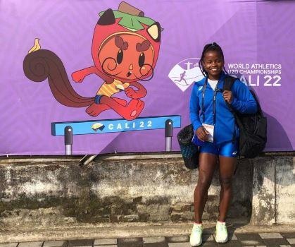 
	L'ostacolista Sandra Milena Ferrari nello stadio Olimpico Pascual Guerrero di Cali in Colombia

