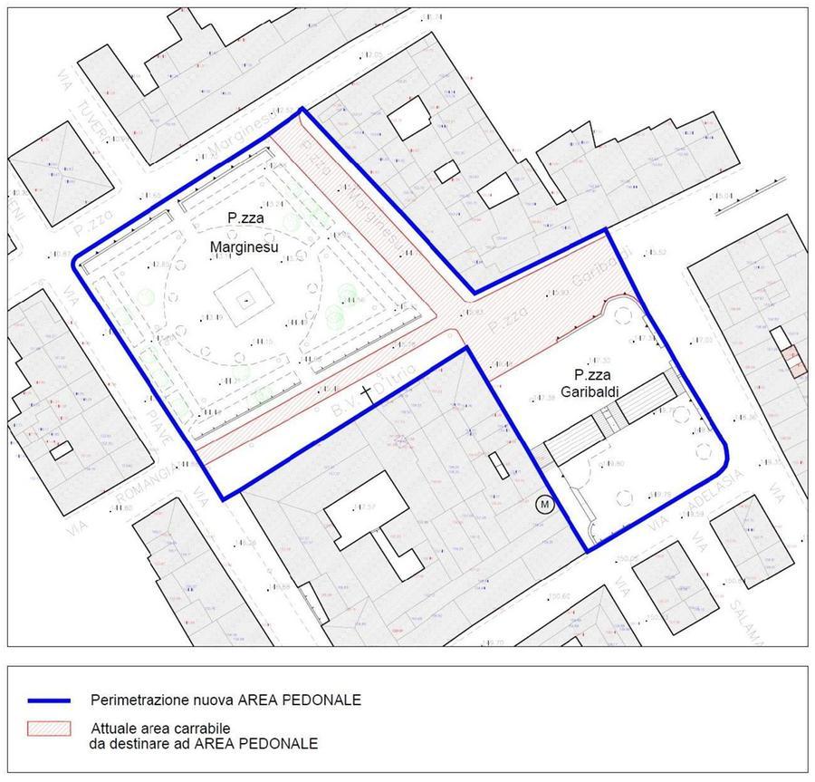 Sorso, l’idea per cambiare volto al centro: due piazze unite trasformate in area pedonale