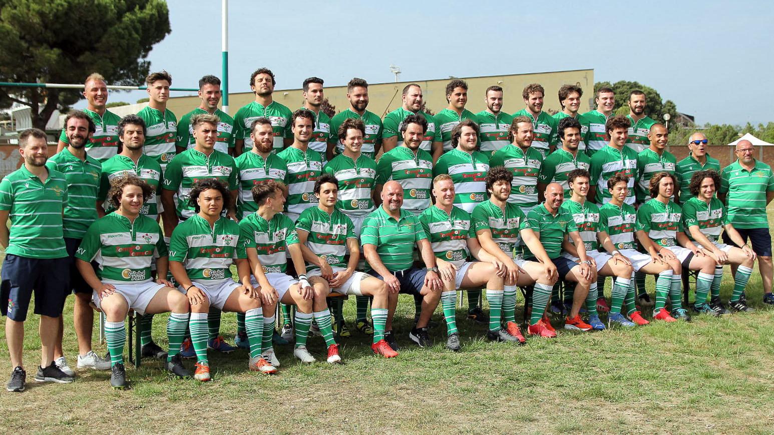 La formazione del Livorno Rugby che da ottobre sarò impegnata nel girone 3 della serie A di rugby dopo il ripescaggio decretato dalla Federazion qualche settimana fa