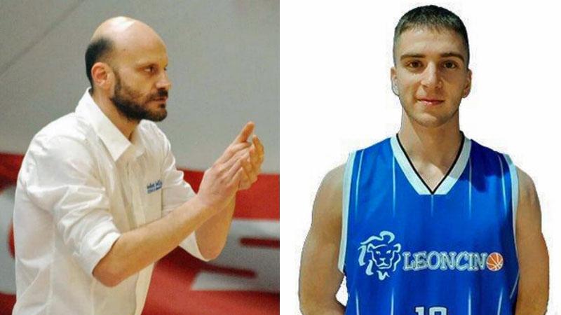 Il coach Damiano Cagnazzo e il playmaker Rossato