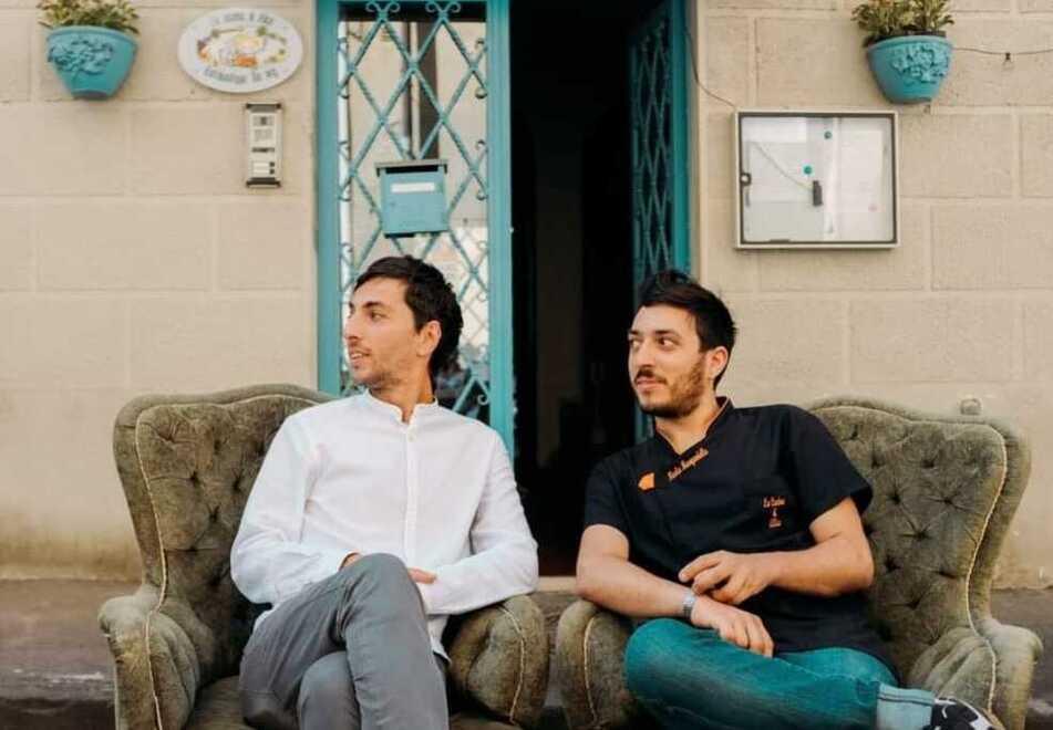 Da sinistra Giulio La Rosa e il suo socio Nicola Manganiello