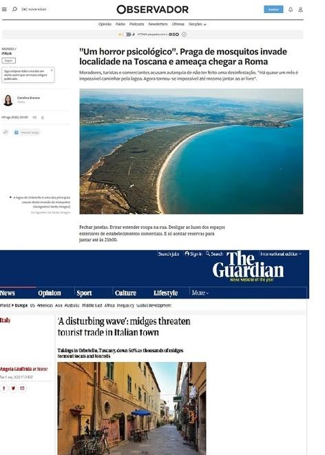 L’articolo sul portoghese “Observador”. Sotto quello apparso su “The Guardian”