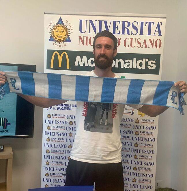Andrea Piazza durante la presentazione nella sede del Caparol Store Center nuovo partner della PL