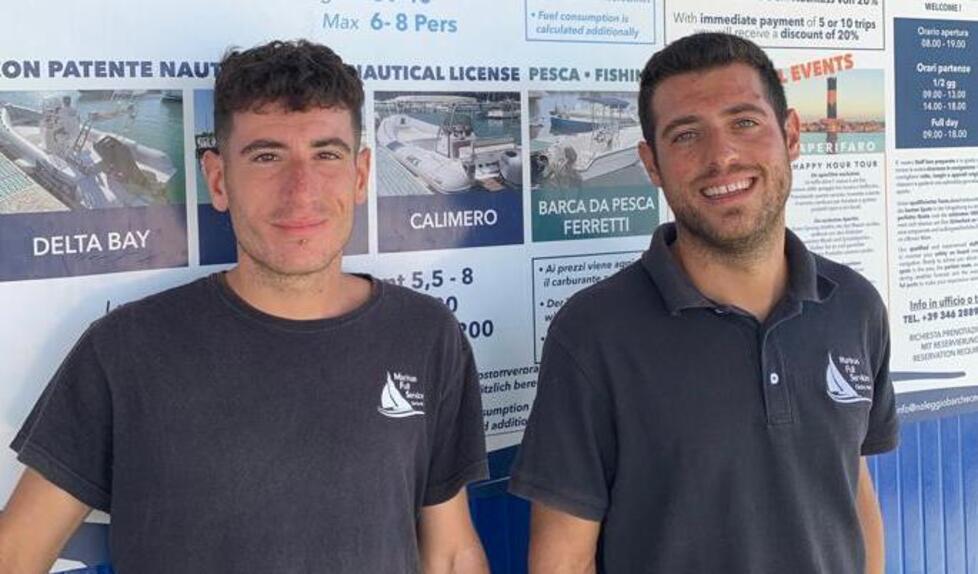Davide e Daniele Pugliano sono i titolari della società Marina Full Service
