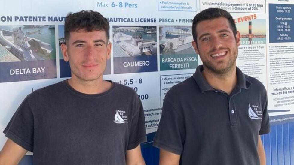 Davide e Daniele Pugliano sono i titolari della società Marina Full Service