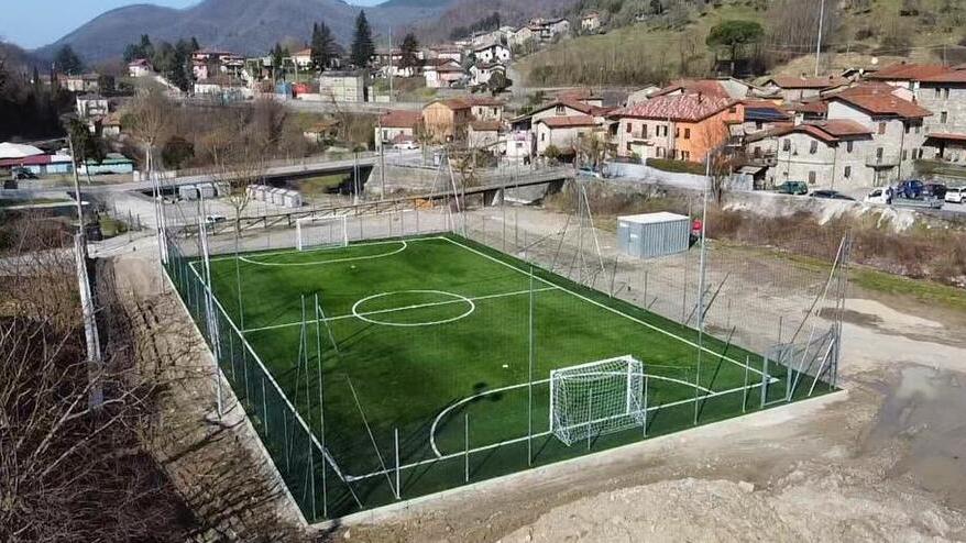Il campo da calcio di Minucciano