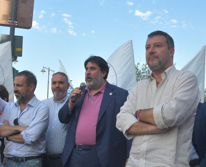 Matteo Salvini apre la campagna elettorale a Olbia: per la Sardegna punta sui trasporti 