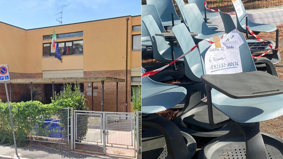 La scuola butta i banchi a rotelle: polemiche alle medie Da Vinci di Grosseto