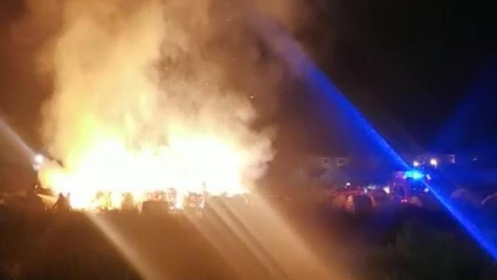 L'incendio alle Cinque Querce