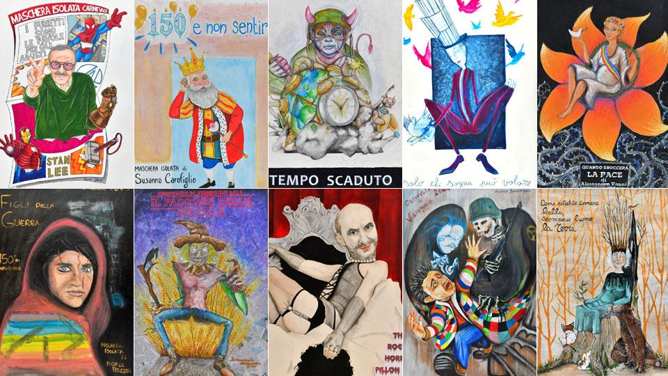 La guerra, i fumetti e anche un politico: ecco i temi delle maschere del Carnevale di Viareggio 2023 