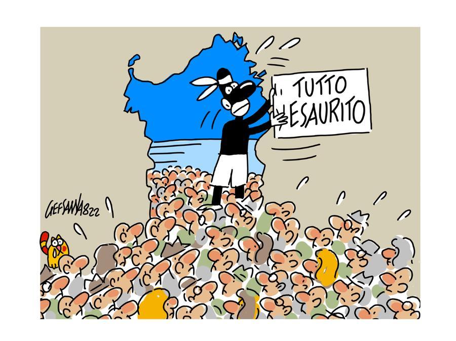 La vignetta di Gef: alberghi e aeroporti battono tutti i record