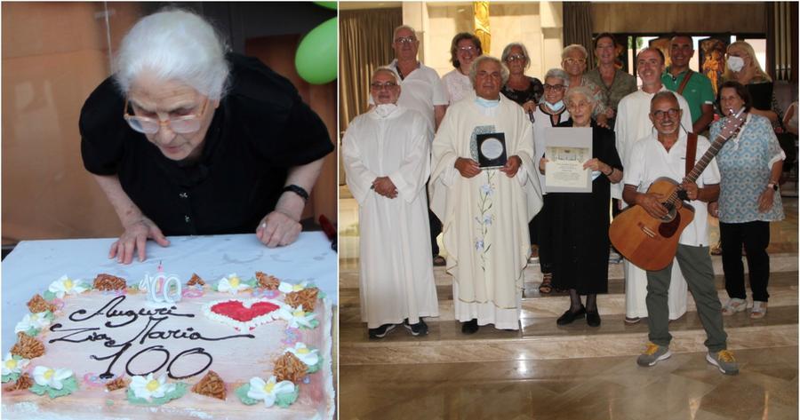 Olbia, per i cento anni di zia Maria Ena gli auguri e la benedizione di papa Francesco