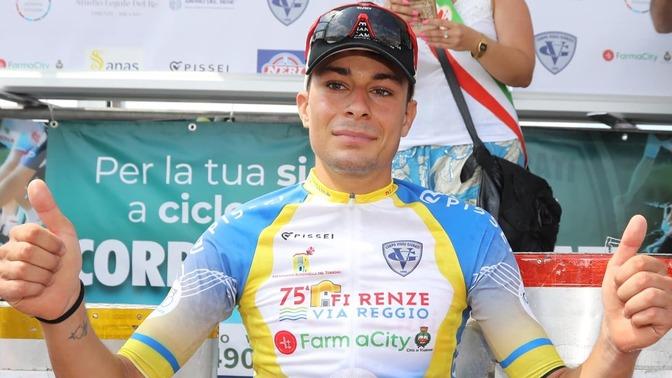 Firenze-Viareggio a Nicholas Spinelli: «La dedico a nonno che segue da lassù»
