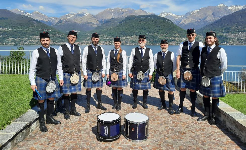 Il fascino irresistibile delle cornamuse per una serata scozzese a Villa Boschetti