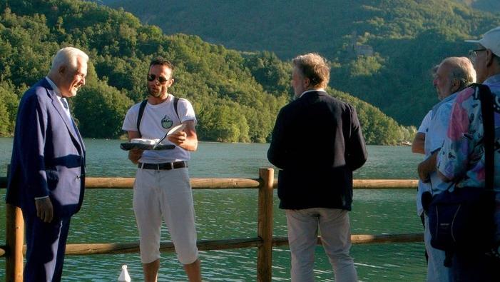 I membri del gruppo incontrano Giani a Gramolazzo