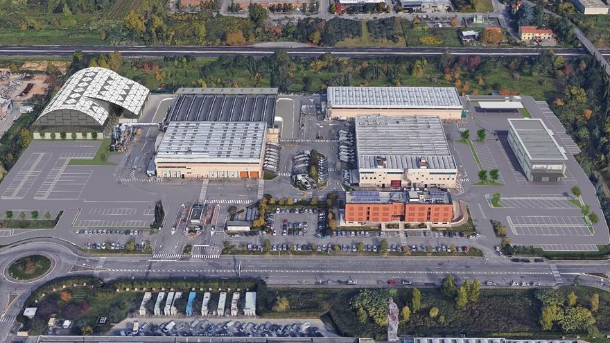 Il rendering di come sarà la sede operativa di Alia al termine dei lavori di riqualificazione