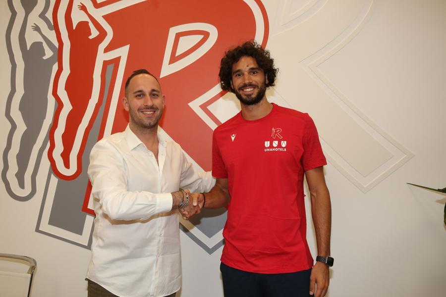 
	Michele Vitali con il ds biancorosso Filippo Barozzi

