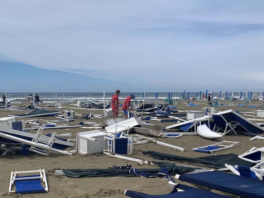 
	La spiaggia del bagno Milano a Fiumetto

