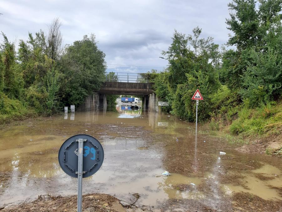 Maltempo a Reggio Emilia, allagamenti in Val d’Enza