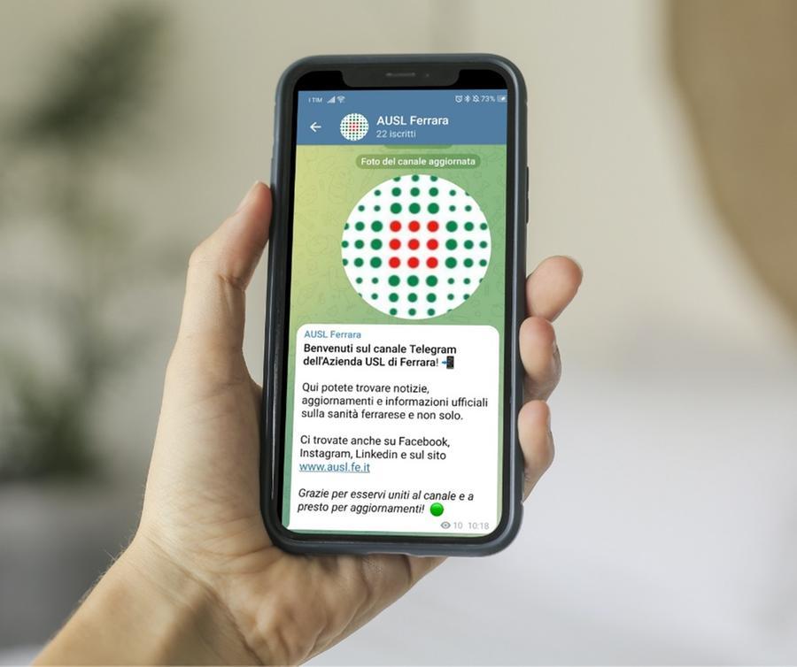 Ferrara, Ausl Fe sbarca su Telegram