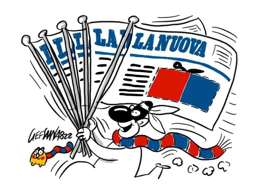 La vignetta di Gef: arriva il coupon della Nuova per lo sconto sull’abbonamento alla Torres
