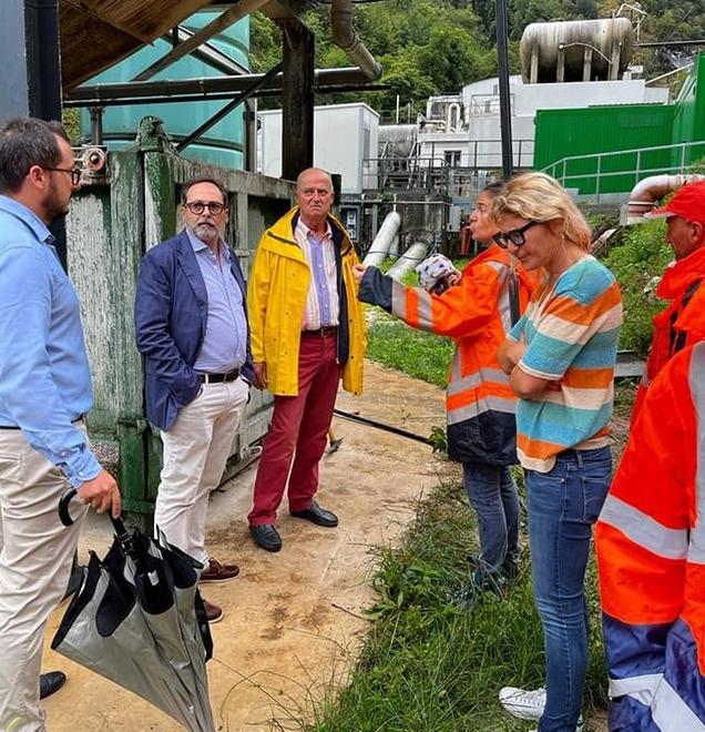 ll sindaco Gaia e i tecnici per ripristinare le pompe del Cartaro