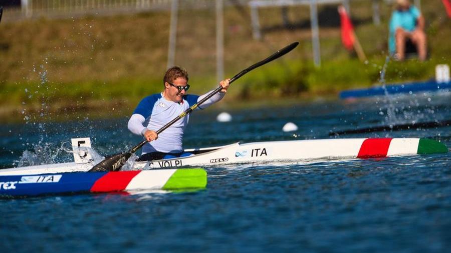 Christian Volpi in azione all'Europeo di Monaco di Baviera