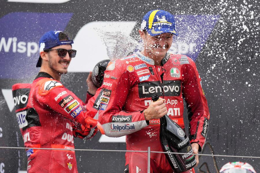 Moto: tris Bagnaia in Austria, rimonta Mondiale continua