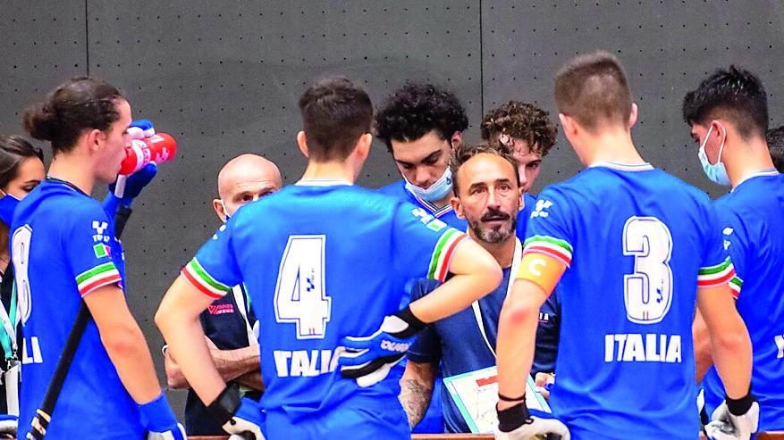 Un time out degli azzurri