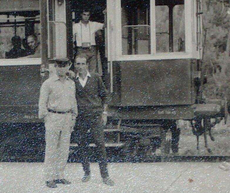 In alto Bargagna al lavoro negli anni ’50