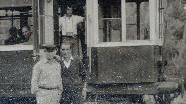 In alto Bargagna al lavoro negli anni ’50