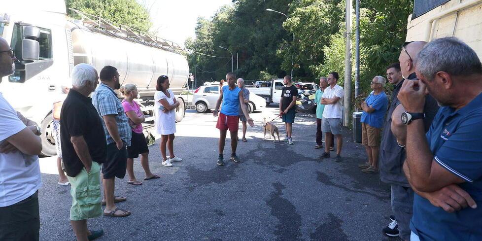 Cittadini presenti alla protesta di sabato a San Carlo