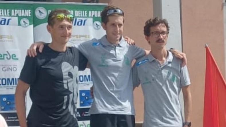 Il podio del Trofeo di Careggine che è tornato dopo due anni di stop causa Covid