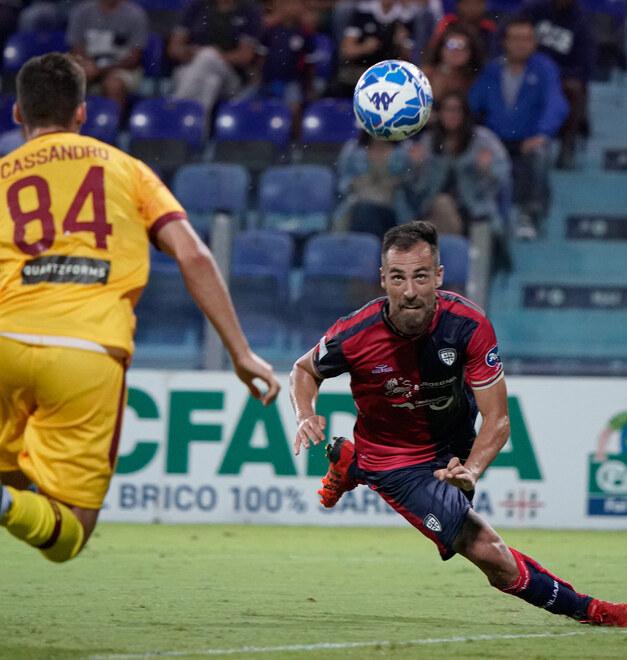 Mancosu segna la prima rete contro il Cittadella